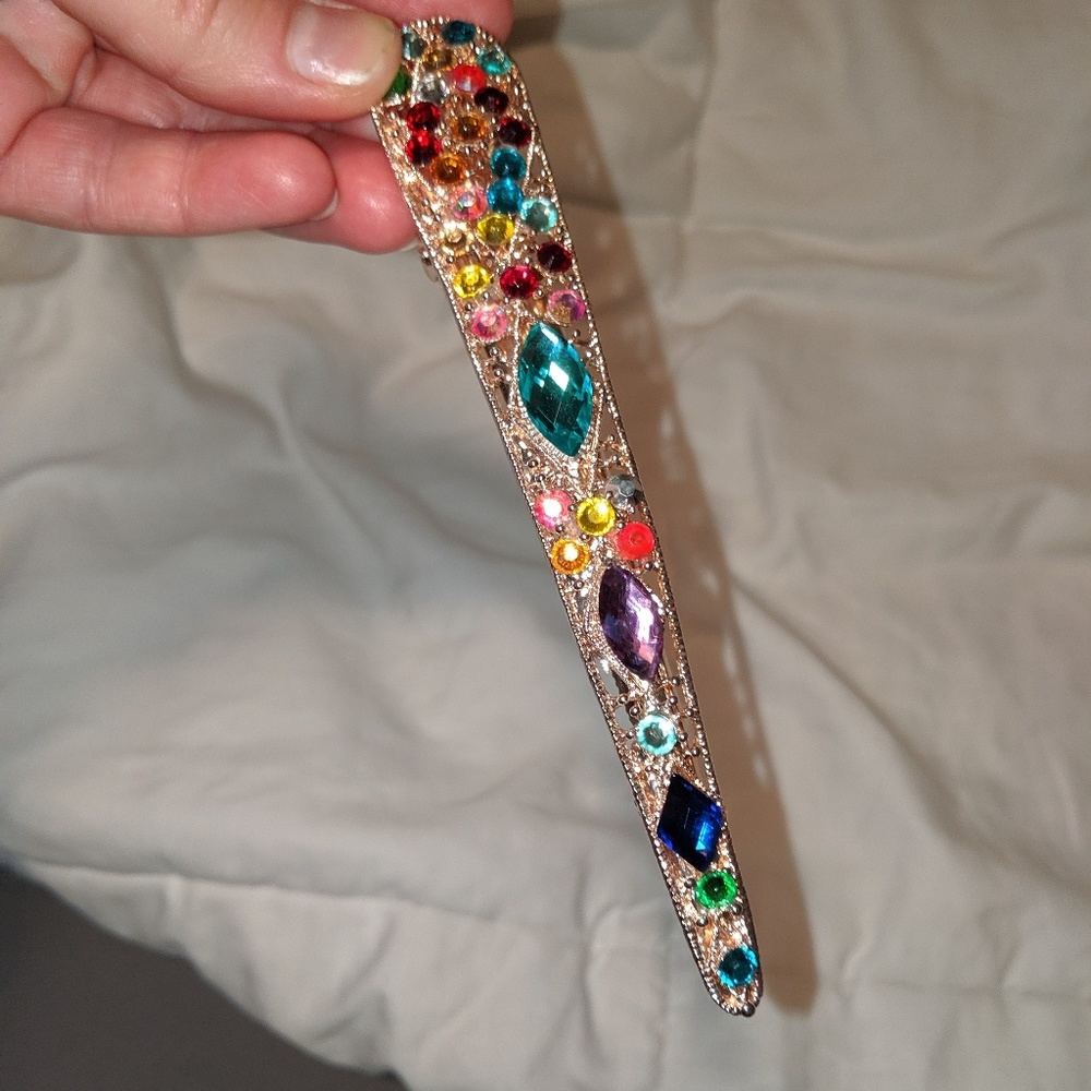 Jewled hair clip